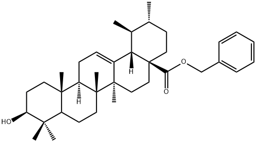 乌索酸苄酯 结构式