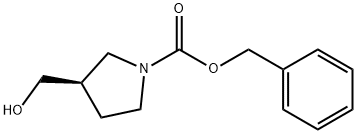 (R)-1-CBZ-3-羟甲基吡咯烷 结构式