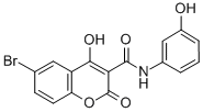 6-Bromo-4-hydroxy-3-((m-hydroxyphenyl)carbamoyl)coumarin