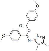 4-Methoxybenzoic acid N-(4,5-dimethyl-1H-1,2,3-triazol-1-yl)-4-methoxybenzenecarbimidic anhydride 结构式