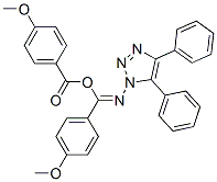 4-Methoxybenzoic acid N-(4,5-diphenyl-1H-1,2,3-triazol-1-yl)-4-methoxybenzenecarbimidic anhydride 结构式