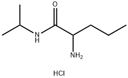 N~1~-isopropylnorvalinamide hydrochloride 结构式