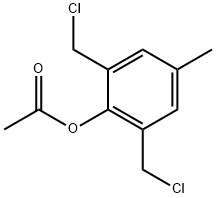 2,6-BIS(CHLOROMETHYL)-P-TOLYL ACETATE 结构式