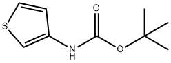 叔丁基N-(3 - 噻吩基)氨基甲酸 结构式