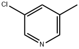 3-氯-5-甲基吡啶 结构式