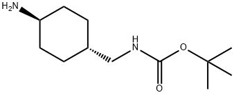 反式-4-(Boc-氨甲基)环己胺 结构式