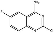 2-氯-4-氨基-6-氟喹唑啉 结构式