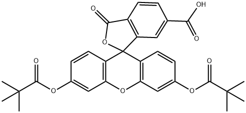 6-羧基荧光素 DIPIVALATE 结构式