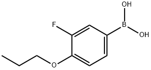 3-氟-4-丙氧基苯硼酸 结构式