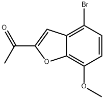 Ethanone, 1-(4-bromo-7-methoxy-2-benzofuranyl)- 结构式