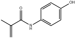 4’-羟基-2-甲基丙烯酰苯胺 结构式