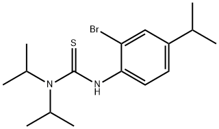 N'-(2-Bromo-4-isopropylphenyl)-N,N-diisopropylthiourea 结构式