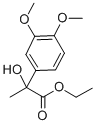 Lactic acid, 2-(3,4-dimethoxyphenyl)-, ethyl ester 结构式