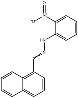 1-Naphthaldehyde 2-nitrophenyl hydrazone 结构式