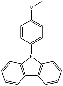 4-(9H-Carbazol-9-yl)anisole 结构式