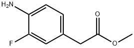 2-(4-氨基-3-氟苯基)乙酸甲酯 结构式