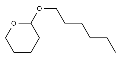 2-(HEXYLOXY)TETRAHYDRO-2H-PYRAN 结构式