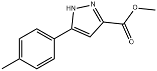 METHYL 3-P-TOLYL-1H-PYRAZOLE-5-CARBOXYLATE 结构式
