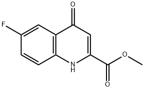 6-氟-4-氧代-1,4-二氢喹啉-2-甲酸甲酯 结构式
