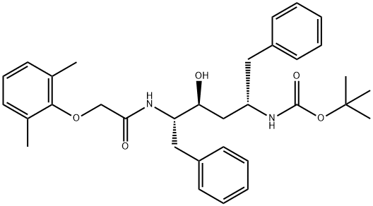 tert-Butyl((2S,4S,5S)-5-(2-(2,6-dimethylphenoxy)acetamido)-4-hydroxy-1,6-diphenylhexan-2-yl)carbamate