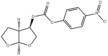 (3R,3AS,6AR)-六氢呋喃并[2,3-B]呋喃-3-基 (4-硝基苯基) 碳酸盐 结构式