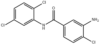 3-amino-4-chloro-N-(2,5-dichlorophenyl)benzamide 结构式