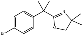 2-[1-(4-溴苯基)-1-甲基乙基]-4,5-二氢-4,4-二甲基恶唑 结构式