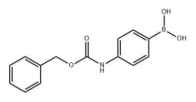 4-CBZ-氨基苯基)硼酸 结构式