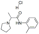 alpha-methyl-N-(o-tolyl)pyrrolidine-1-acetamide monohydrochloride 结构式