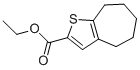 5,6,7,8-TETRAHYDRO-4H-CYCLOHEPTA[B]THIOPHENE-2-CARBOXYLIC ACID ETHYL ESTER 结构式