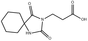 3-(2,4-DIOXO-1,3-DIAZASPIRO[4.5]DEC-3-YL)PROPANOIC ACID 结构式