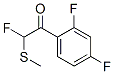 Ethanone, 1-(2,4-difluorophenyl)-2-fluoro-2-(methylthio)- (9CI) 结构式