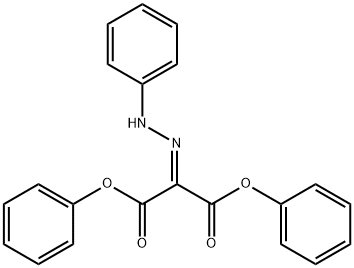 2-Phenylhydrazonomalonic acid diphenyl ester 结构式
