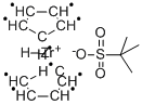 BIS-(CYCLOPENTADIENYL)-ZIRCONIUM(IV)-(TERT-BUTYLSULFONATE)-(HYDRIDE) 结构式