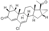 孕氯酮 结构式