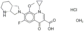 莫西沙星盐酸盐单水合物 结构式