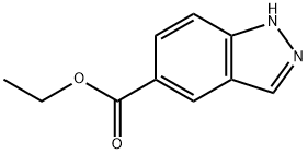 1H-吲唑-5-甲酸乙酯 结构式