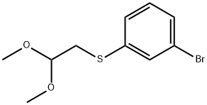 (3-溴苯基)(2,2-二甲氧基乙基)硫烷 结构式