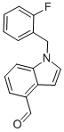 1-[(2-FLUOROPHENYL)METHYL]-1H-INDOLE-4-CARBOXALDEHYDE 结构式