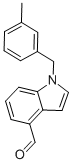1-[(3-METHYLPHENYL)METHYL]-1H-INDOLE-4-CARBOXALDEHYDE 结构式
