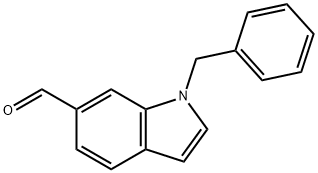 1-苄基-1H-吲哚-6-甲醛 结构式