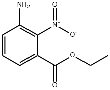 3-氨基-2-硝基苯甲酸乙酯 结构式
