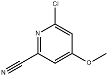 6-氯-4-甲氧基-2-氰基吡啶 结构式