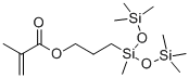 3-甲基丙烯酰氧基丙基双(三甲基硅氧基)甲基硅烷 结构式