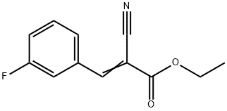 2-Propenoic acid, 2-cyano-3-(3-fluorophenyl)-, ethyl ester 结构式