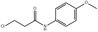 3-氯-N-(4-甲氧基苯基)-丙酰胺 结构式