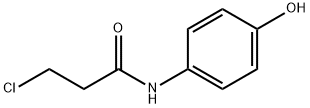 3-氯-N-(4-羟基苯基)-丙酰胺 结构式