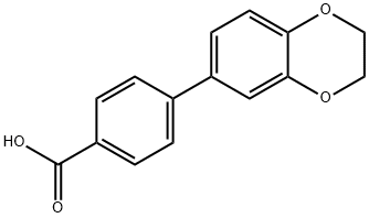 4-(2,3-DIHYDROBENZO[1,4]DIOXIN-6-YL)BENZOIC ACID 结构式