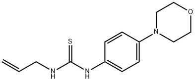 1-烯丙基-3-(4-吗啉代苯基)硫脲 结构式