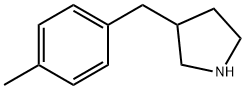 3-(4-methylbenzyl)pyrrolidine 结构式